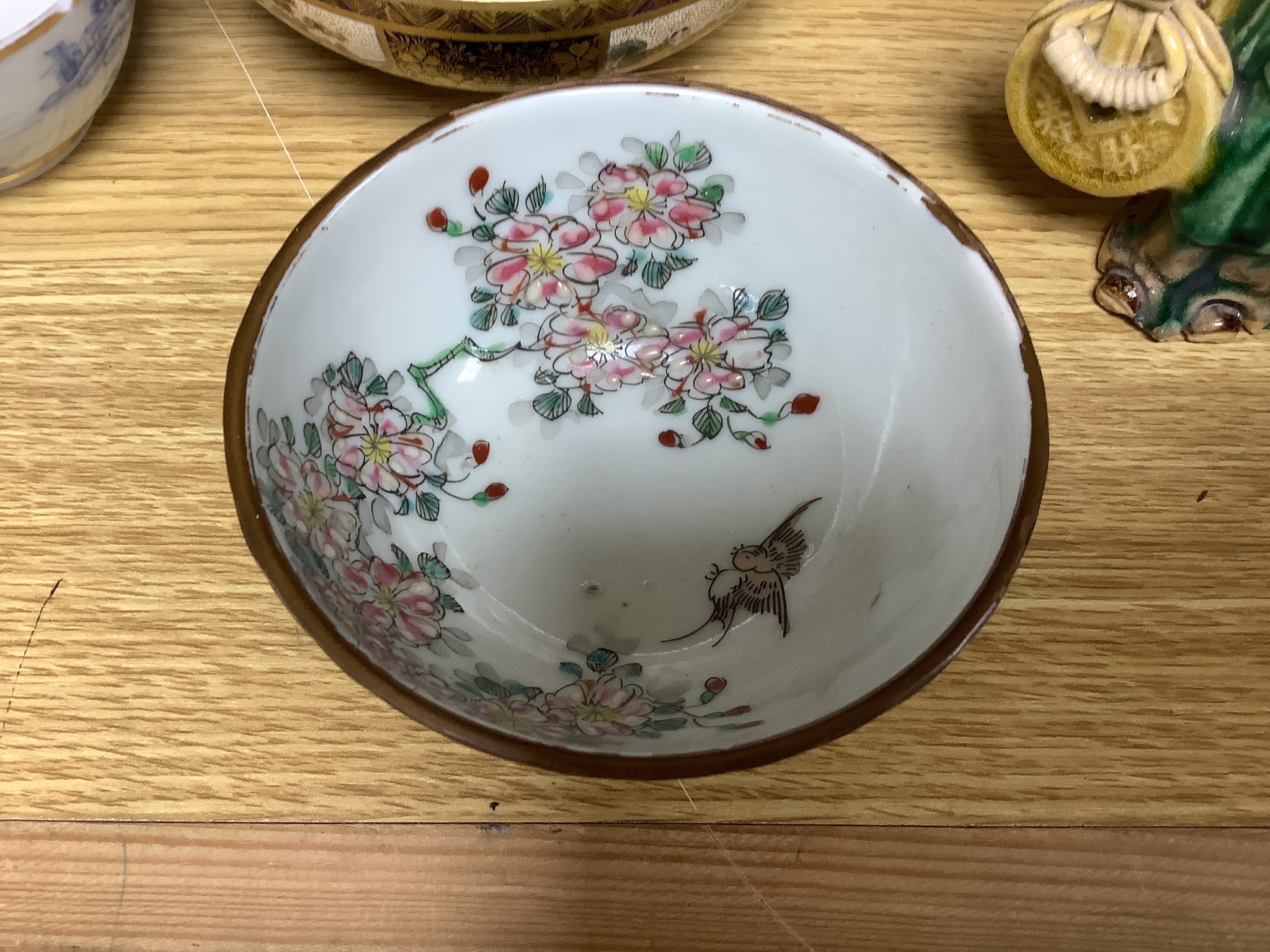 A quantity of mixed Chinese and Japanese ceramics, 19th century and later